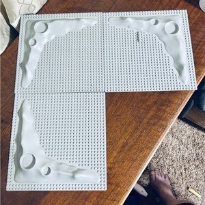LEGO 3 Raised Baseplates Featuring a Moon or Space Crater Design 1979-1988
